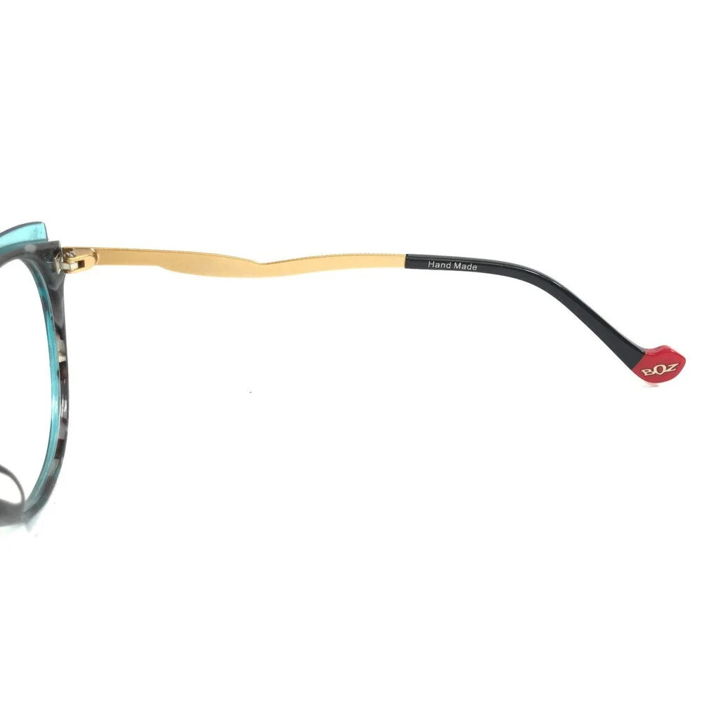BOZ by J.F. Rey Eyeglasses Frames LIVIA 2050 Blue Tortoise Teal Gold 51-18-140